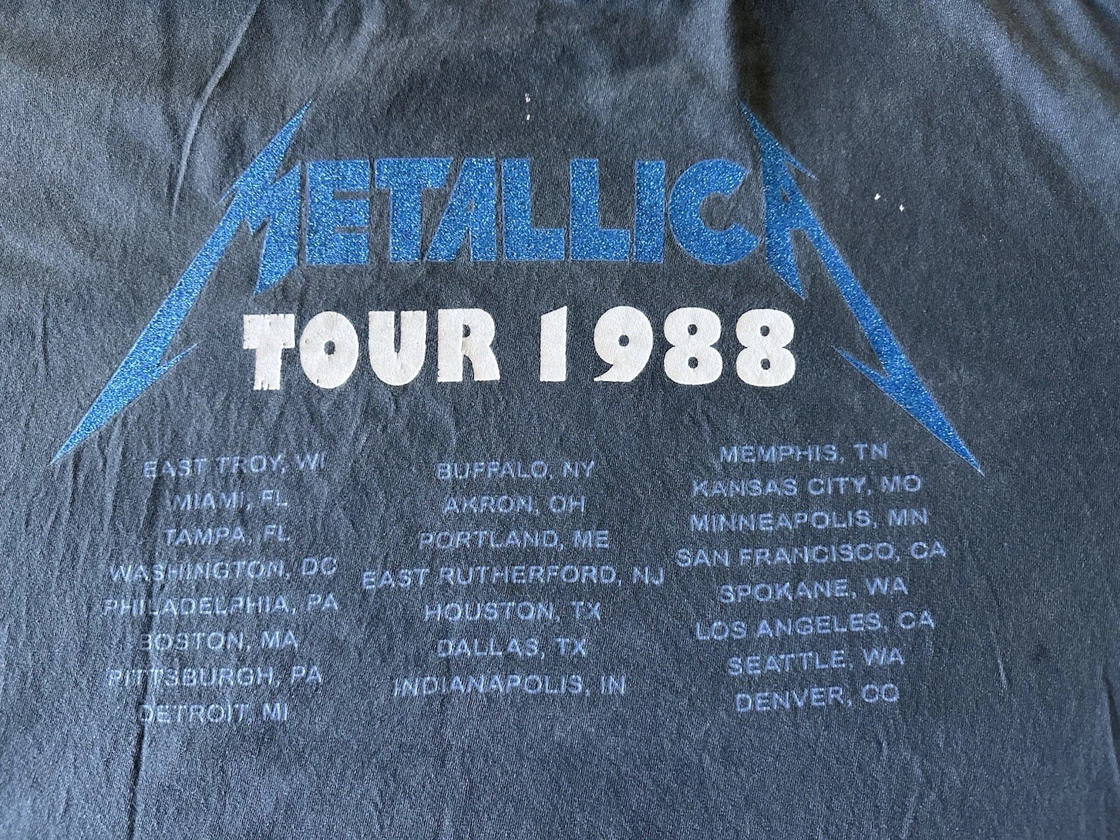 Metallica Official Merchandise Harvester of Sorrow Tour 1988 T-Shirt Men’s L/XL gallery
