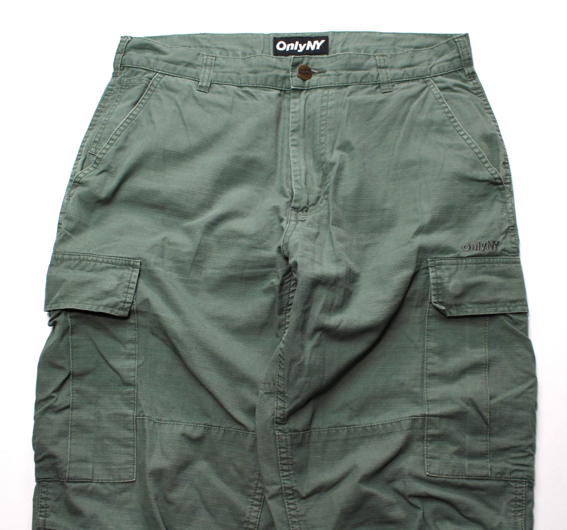 ONLY NY ~TACTICAL~ RIPSTOP CARGO PANTS SZ 34/33 fuct/wtaps/y2k/m65/baggies/tie gallery
