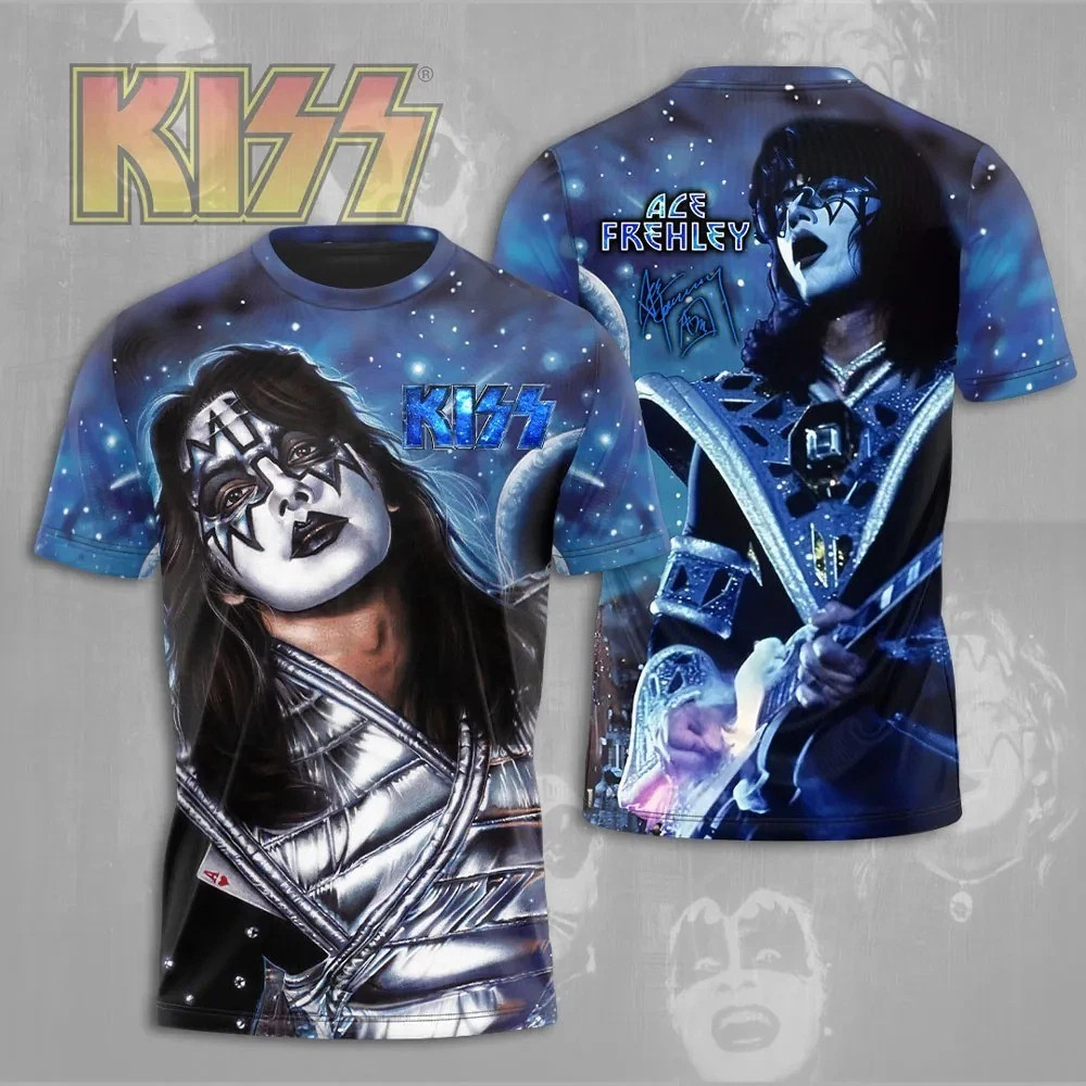 RIP Ace Frehley Kisses Band Full Size 3D T Shirt JU803
