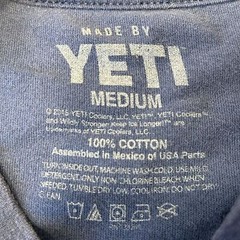 Yeti Coolers Bear Proof T Shirt Medium Blue Orange Graphic Tee Mens