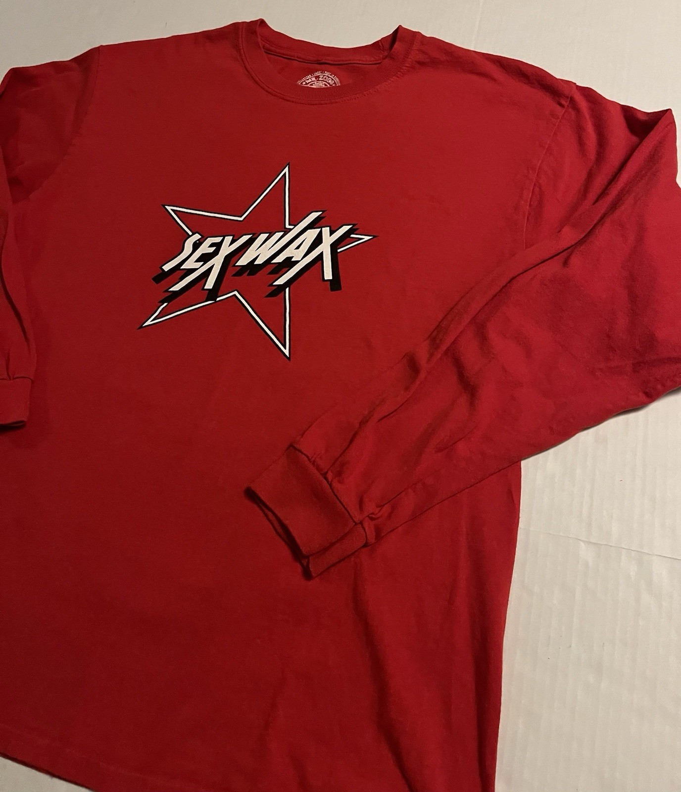 Mr Zogs Sex Wax Surf Board Wax Long Sleeve Red T-Shirt LARGE Beach Summer Ocean gallery