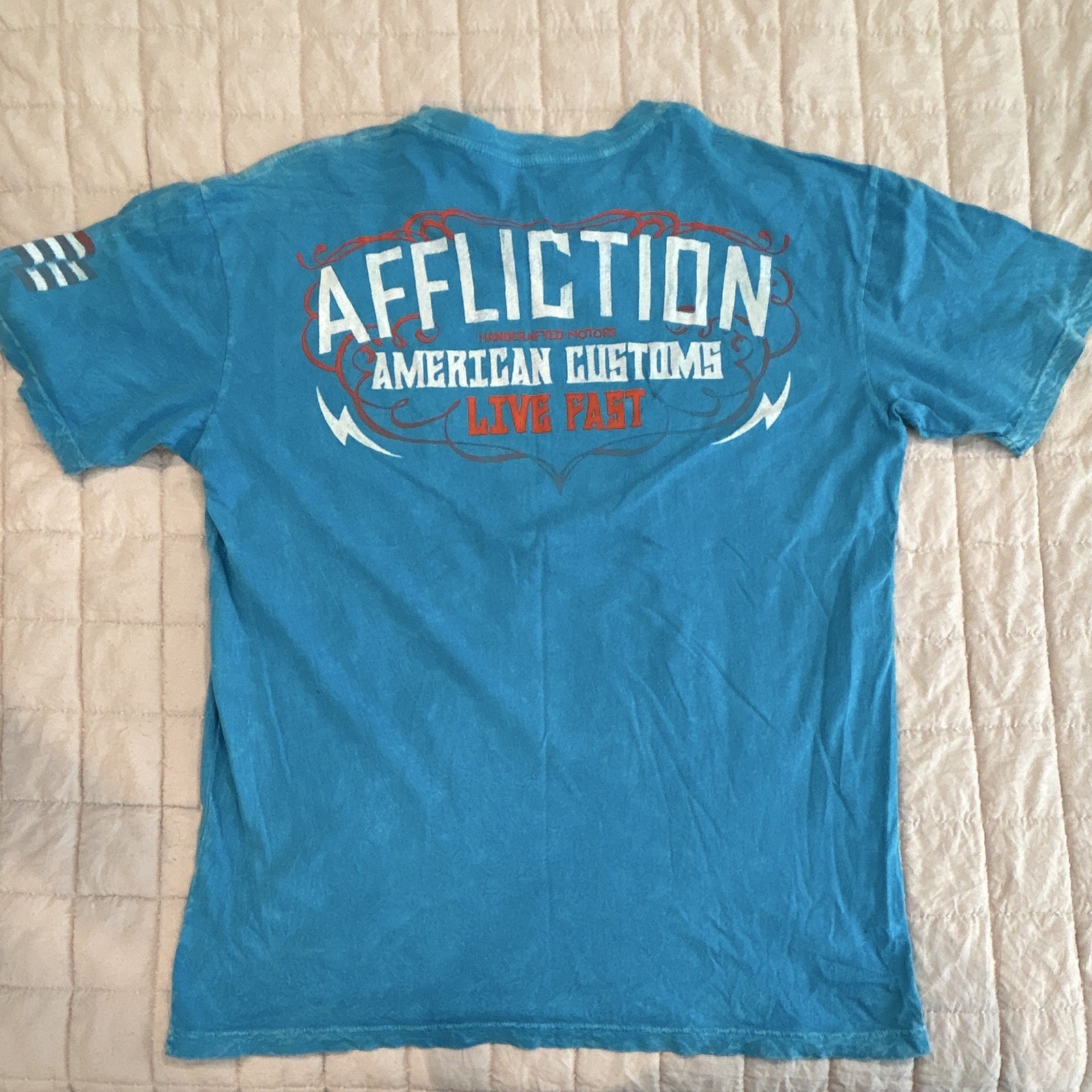 Afflictions Men’s T-Shirt, Blue Size Xl gallery