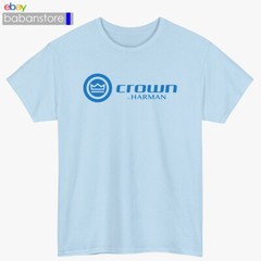 Crown Audio Professional LOGO Black/White/Grey/Navy/Red/Light Blue T-Shirt S-5XL