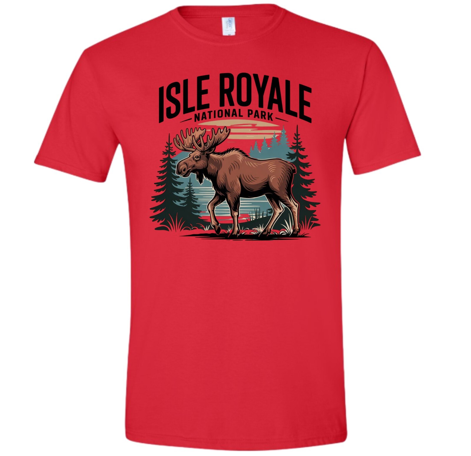 Isle Royale National Park T-Shirt Moose Nature Hiking Outdoors gallery