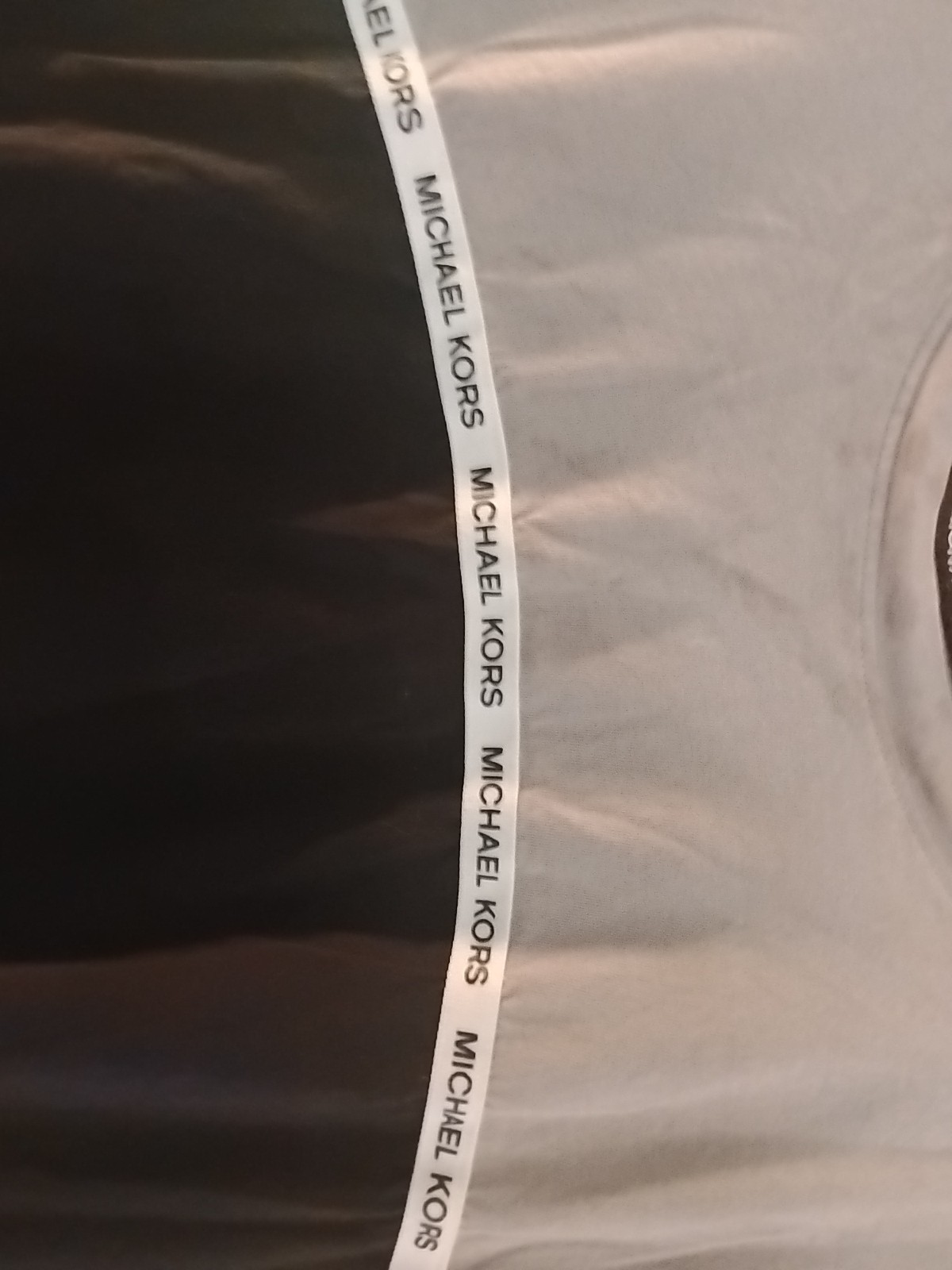 Michael Kors Block Logo Colorblock T-Shirt White Black Men's Size M gallery