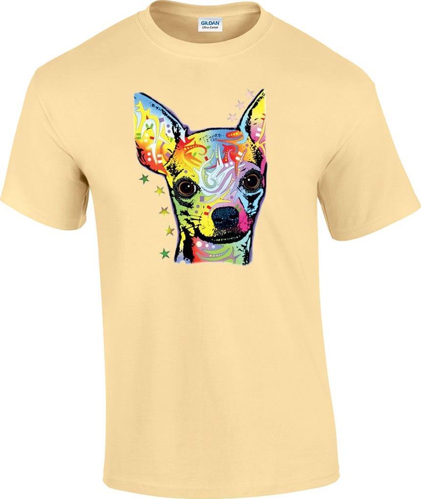 Pastel Chihuahua Dog Patchwork T-Shirt