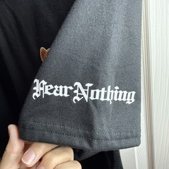 CR24 Chrome Edge Mens Medium Black Savage Bear Hear Nothing Graphic Shirt NWT