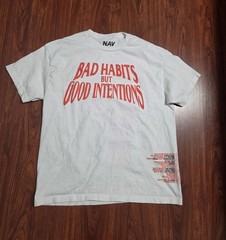 Vlone x Nav Bad Habits Good Intentions graphic t-shirt Men’s Size XL