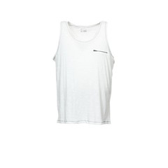 INC International Concepts Mens Tank Top 2XL White Heather Cotton Blend Crew Nec