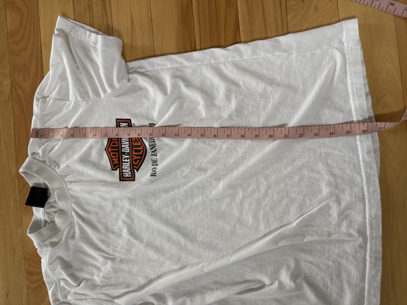Vintage Harley-Davidson Shirt White Petite Rio de Janeiro Brazil Double Stitch gallery