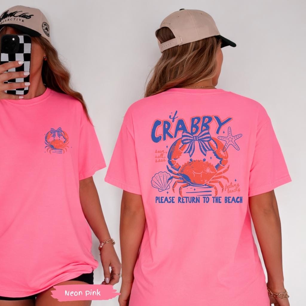 If Crabby Return To Beach Summer Comfort Colors Shirt Summer Vacation Tee gallery