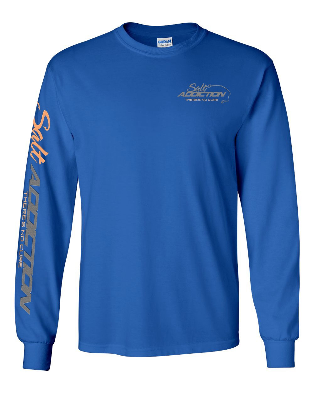 Salt Addiction Saltwater Trolling Fishing Long Sleeve T Shirt Cotton rod reel gallery