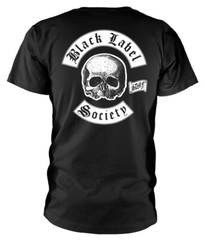 Black Label Society Skull Logo Pocket Black T-Shirt NEW OFFICIAL
