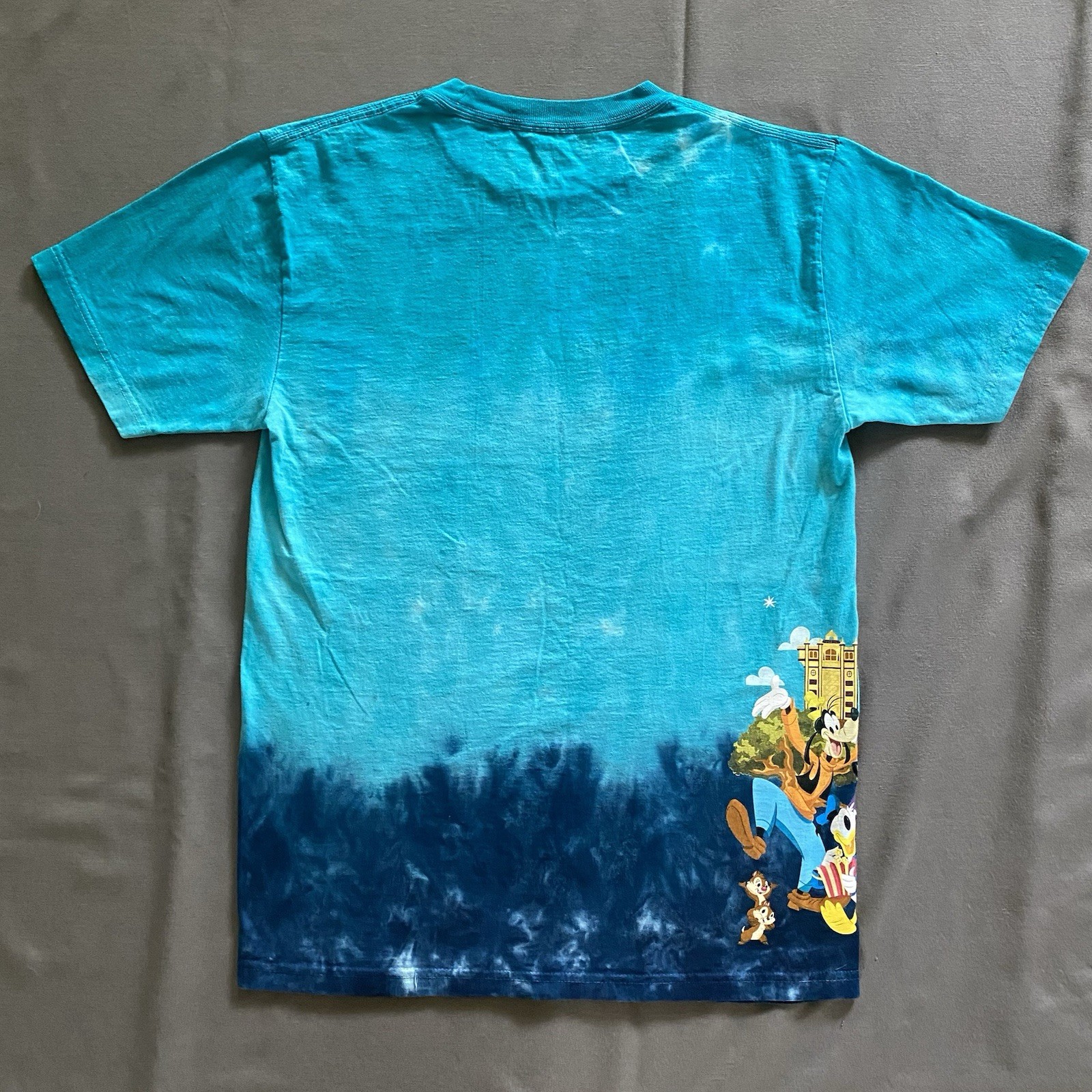 2019 Disney World New Year T Shirt Mens Medium Blue Tie Dye 2010s Orlando FL gallery