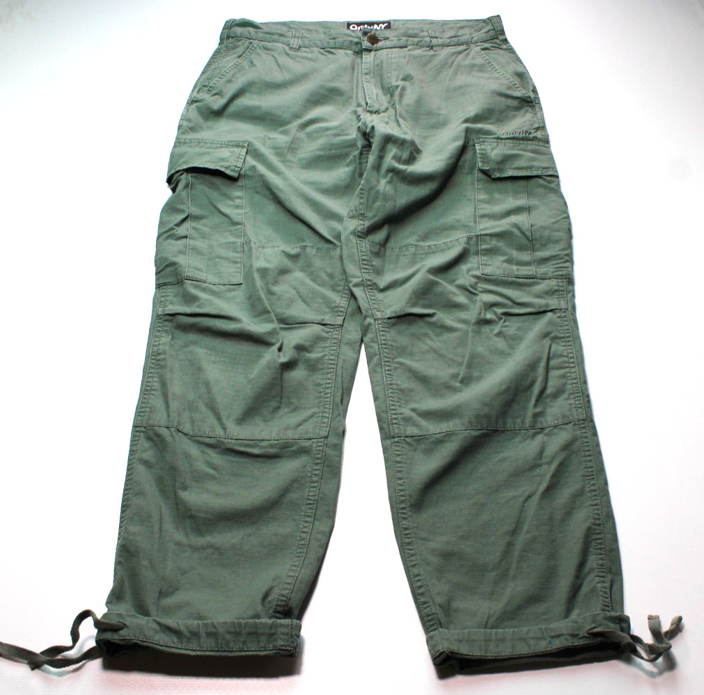 ONLY NY ~TACTICAL~ RIPSTOP CARGO PANTS SZ 34/33 fuct/wtaps/y2k/m65/baggies/tie gallery
