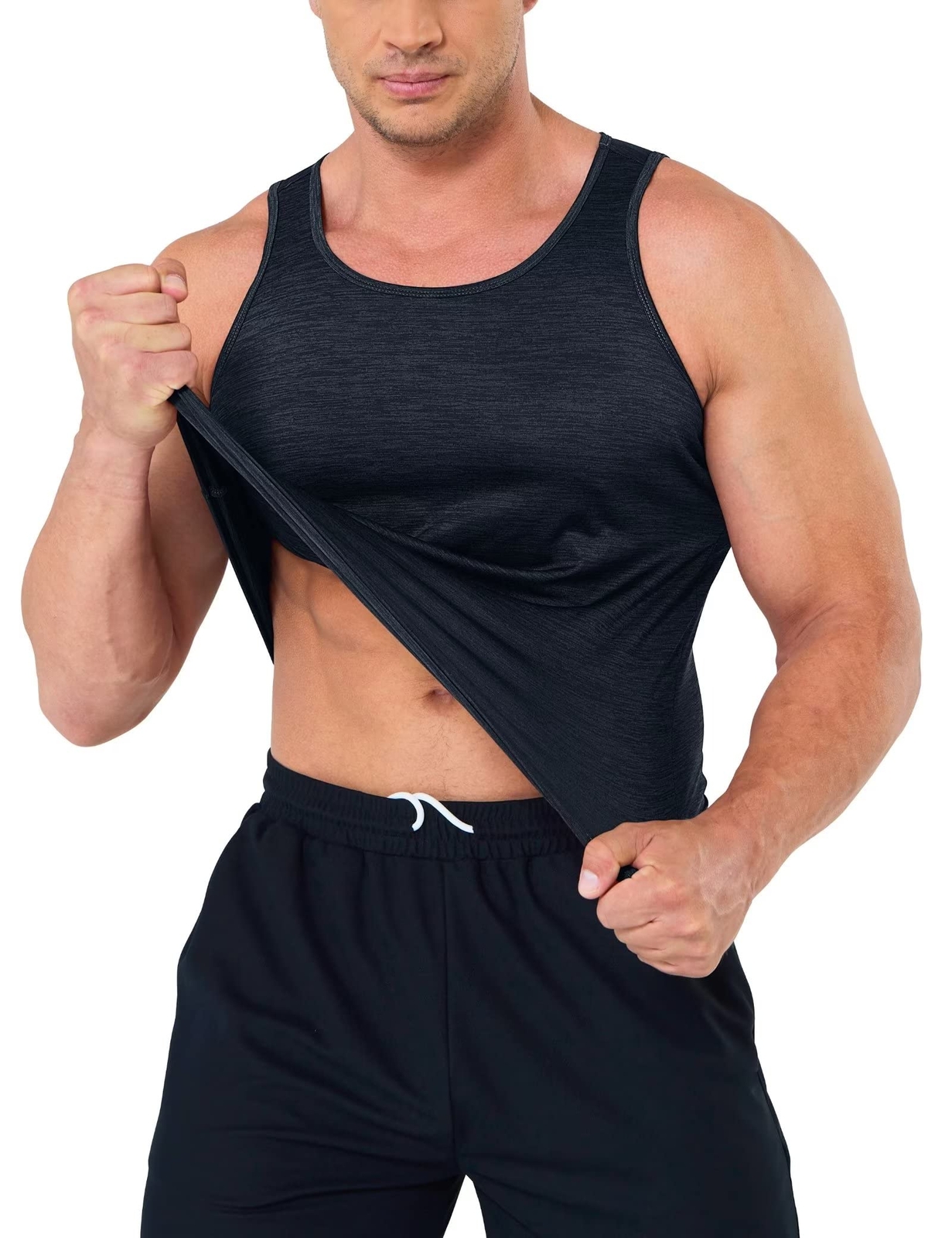 Men's Tank Tops Sleeveless Muscle Sports Athletic Gym Workout Quick Dry A-Shirt gallery