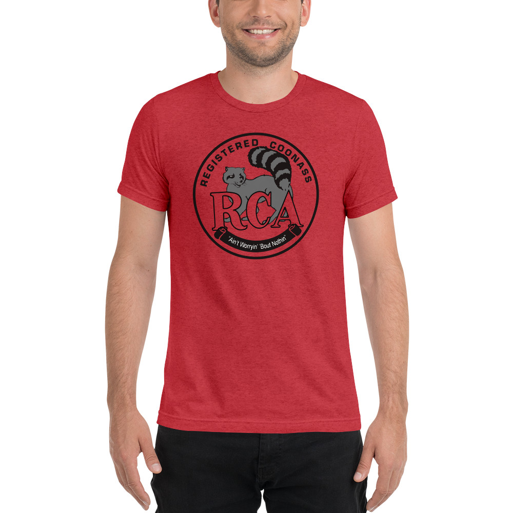 Registered Coonass RCA Shirt - Bella+Canvas 3413 Tri Blend - Louisiana Cajun gallery