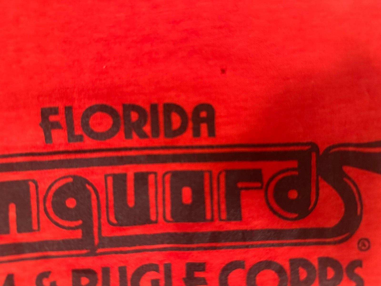 Vintage 70s Florida Vanguard Drum Bugle Corp T Shirt Mens size unknown gallery