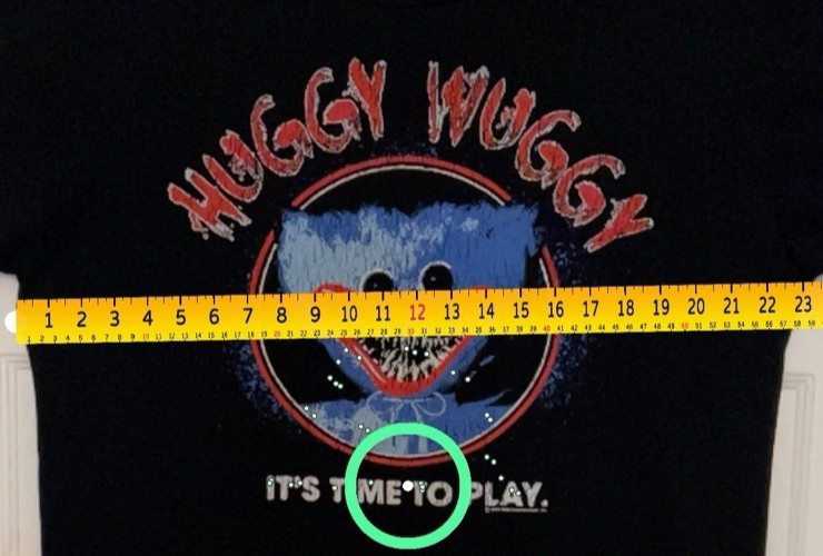 Poppy Playtime Huggy Wuggy Black T-Shirt Size Large & Adjustable Strap Dad Hat gallery