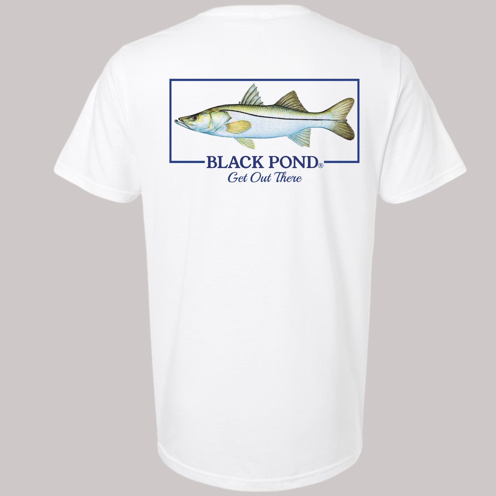 Black Pond Saltwater Series Snook Men’s T-shirt Backwater Fishing