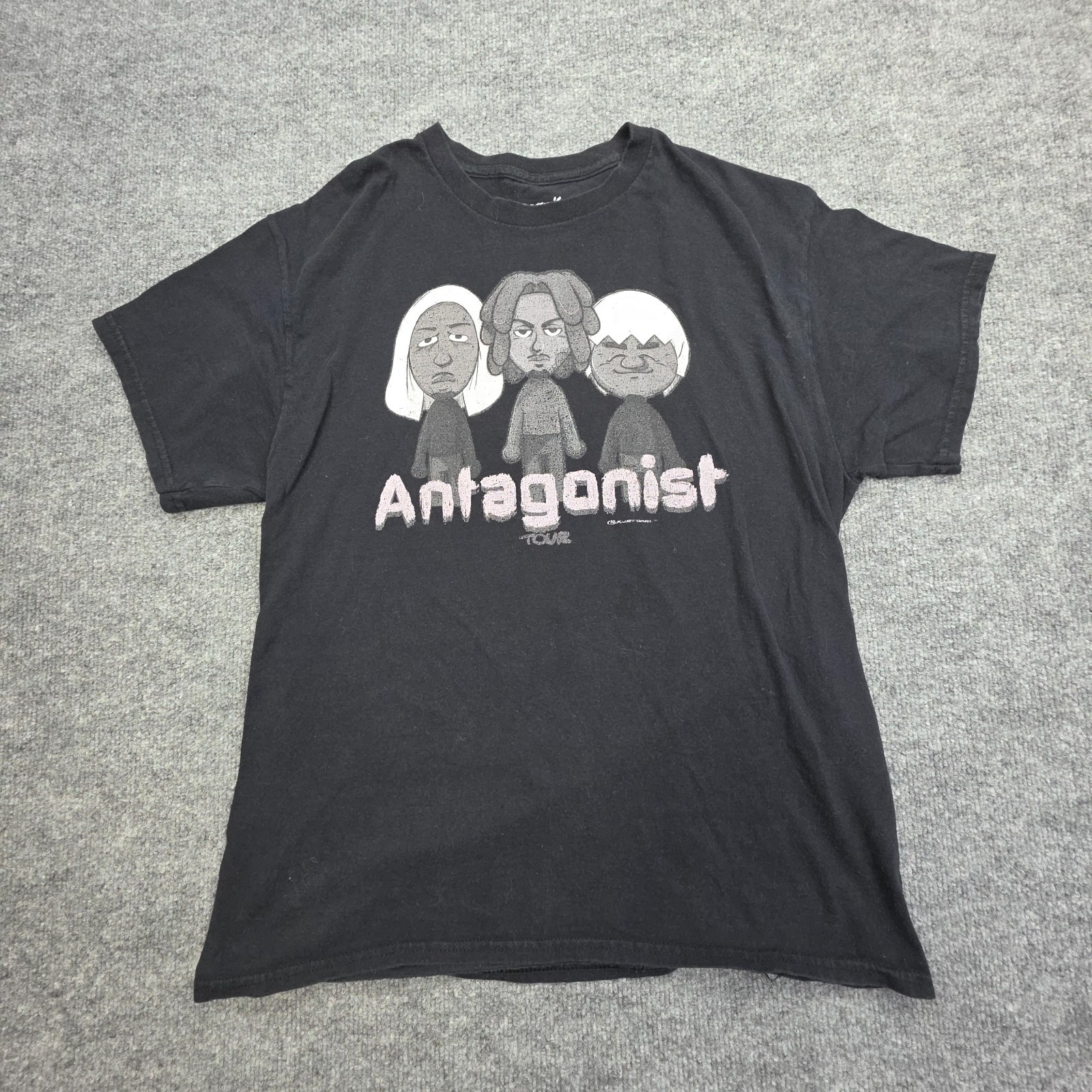 Playboi Carti Antagonist Tour T-Shirt Size Large Black Graphic 2023 Rap Tee