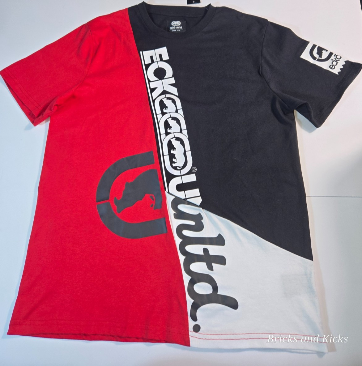 Ecko Unltd Short Sleeve True Red/Black/White Men’s T-Shirt Sizes S, M, L, XL NWT