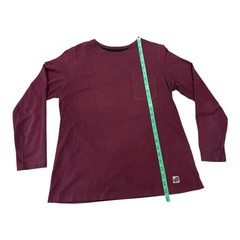 Duluth Trading 40 Grit Men’s Long Sleeve Pocket T-Shirts Size L Black & Maroon