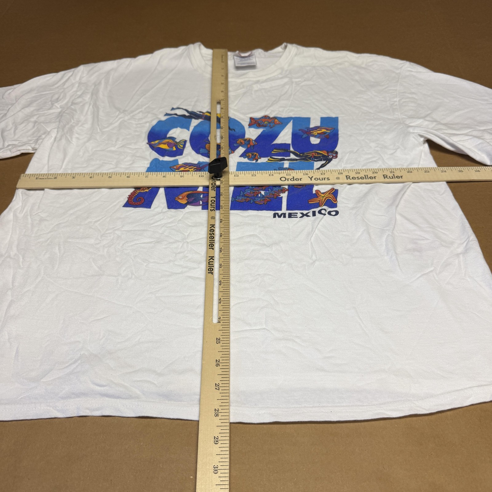 Cozumel Mexico Shirt Mens 3XL White Optima Scuba Diving Fish Graphic Tee gallery