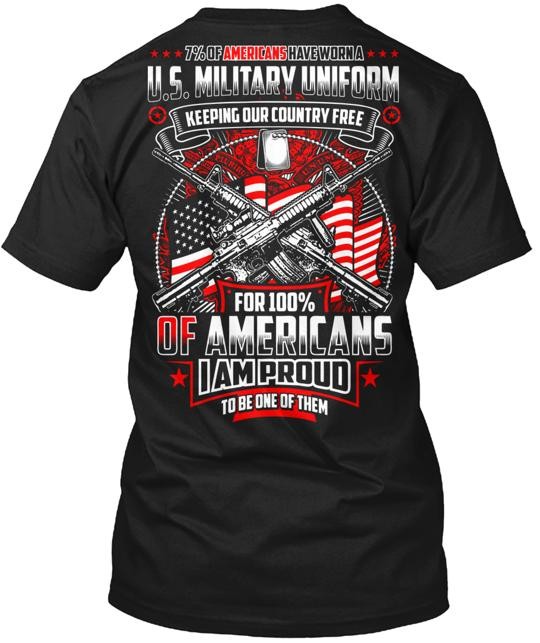 Military Uniform T-Shirt Made in the USA Size S to 5XL