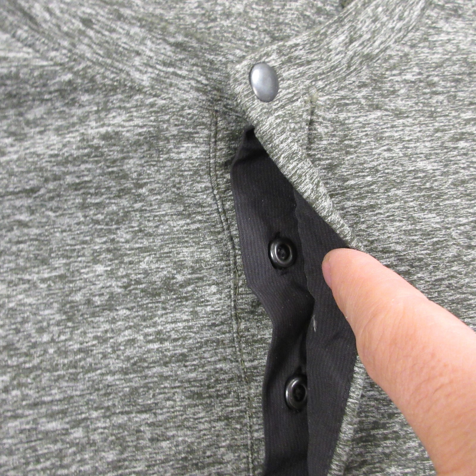 Lululemon Mens Henley Shirt size S-M Long Sleeve Stretch Performance Warm Thick gallery