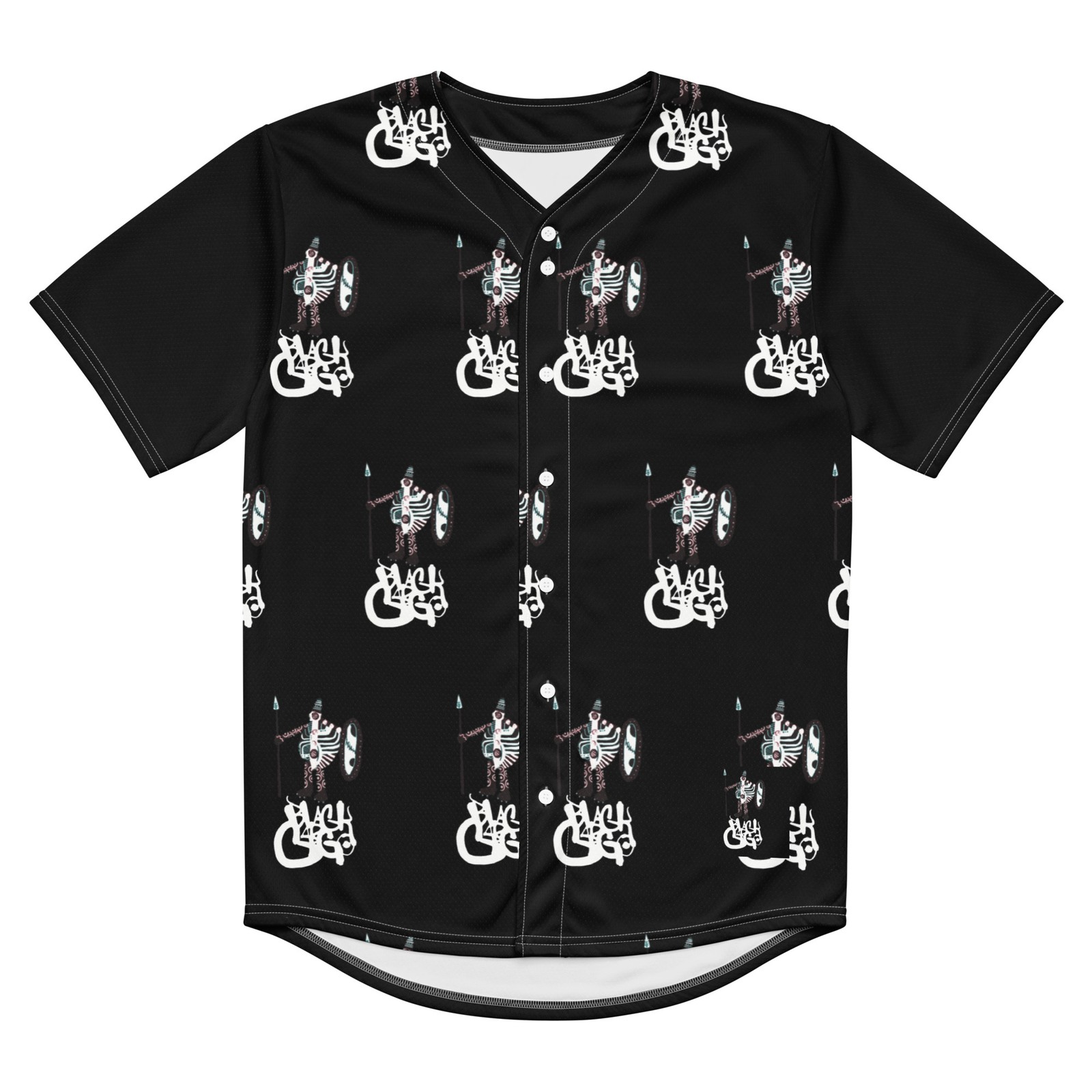 BlackCargo Mens Recycled Baseball Jersey Eco Friendly Streetwear Black S M L XL gallery