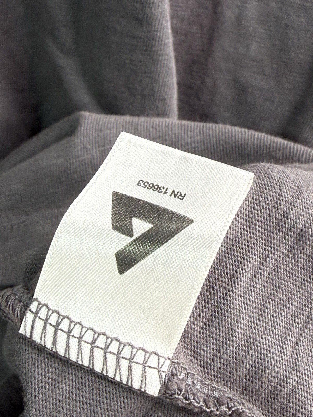 American Giant Gray Premium Slub Crew Neck T Shirt Men’s Large USA Made gallery