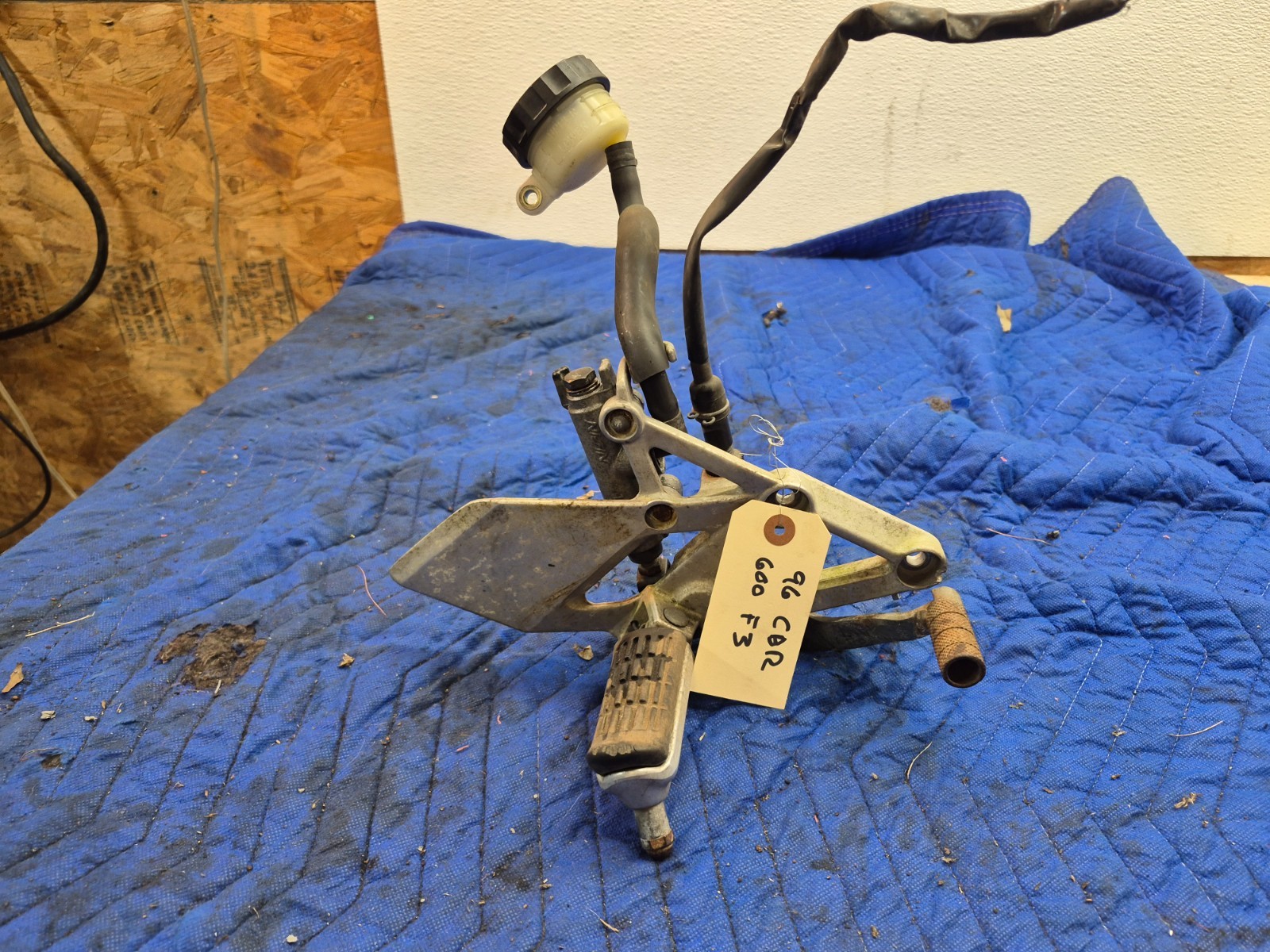 1996 Honda CBR 600 F3 CBR600 F3 Right Rearset  Footrest with brake Pedal