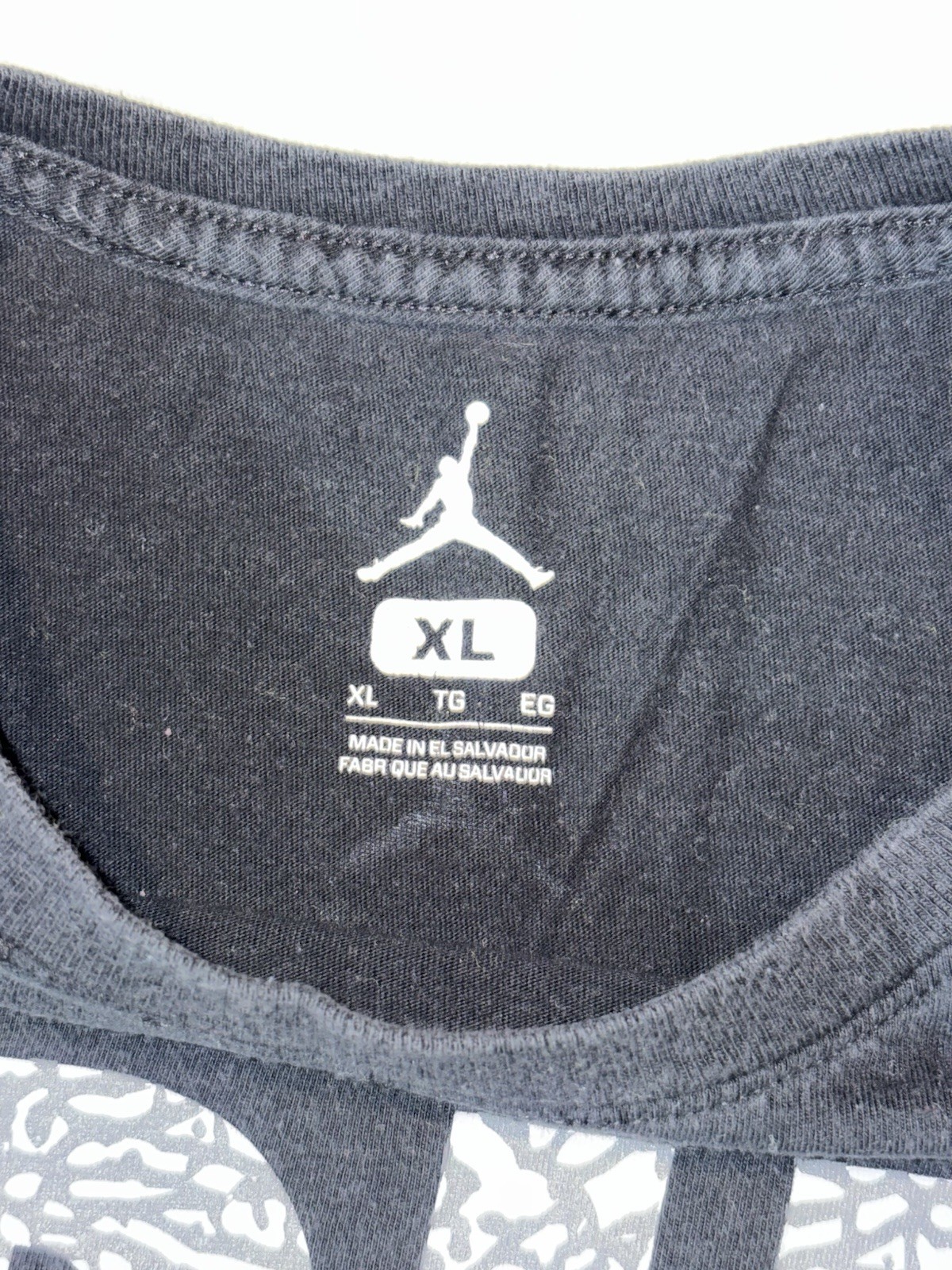 Nike Air Jordan Men's Short Sleeve T-Shirt True OG Black Size XL gallery
