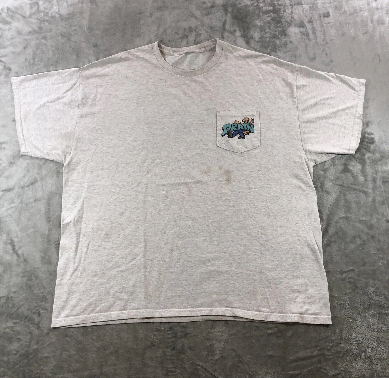 Drain Shirt Mens 2XL Gray Santa Cruz California Surf Punk Band Graphic Tee gallery