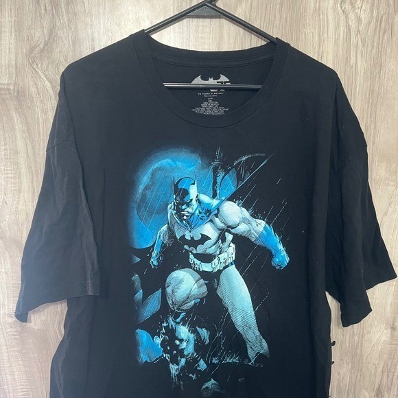 DC Comics Batman 75 Years Anniversary Graphic T-Shirt Black Adult 2XL gallery