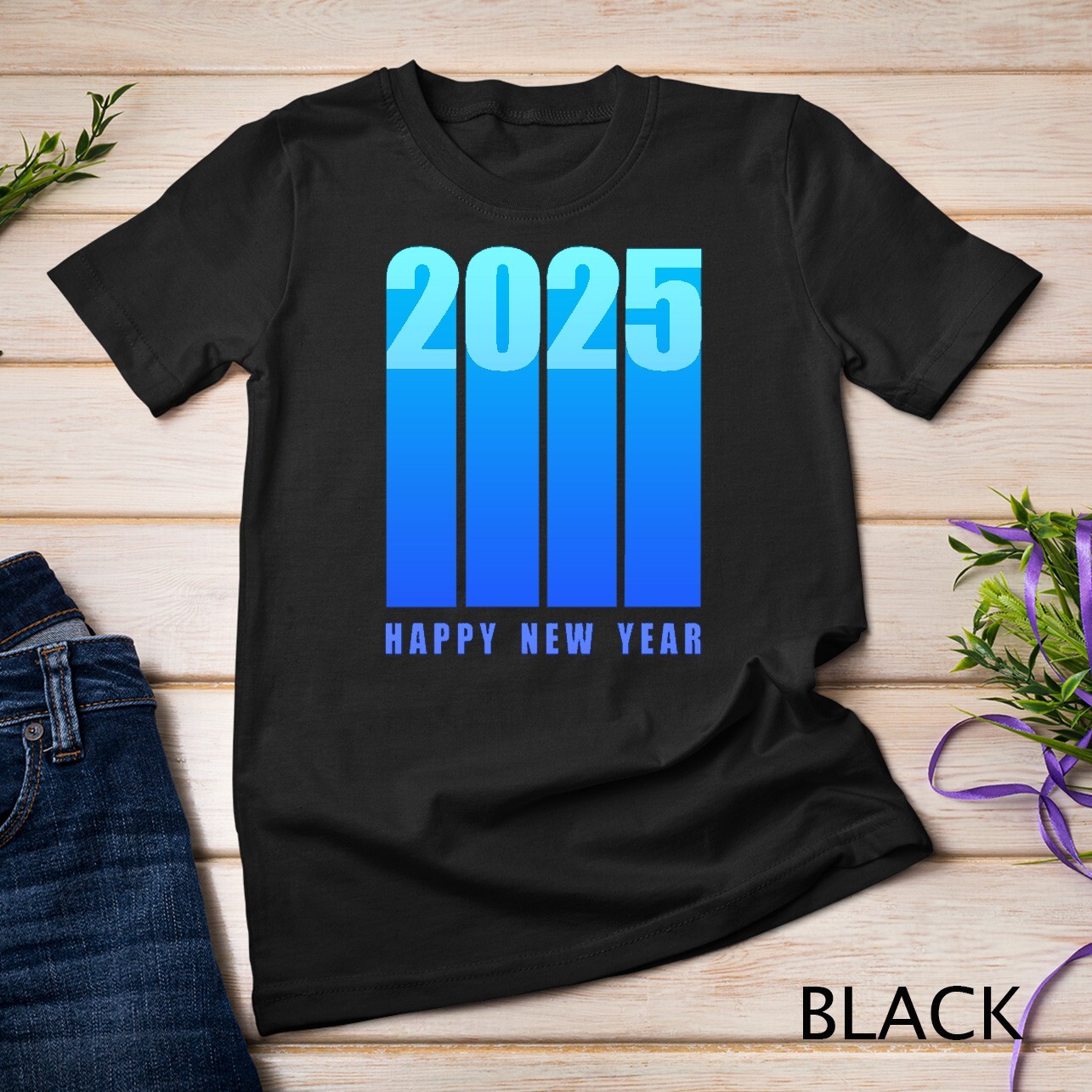Cool Happy New Year 2025 New Years Eve Unisex T-shirt