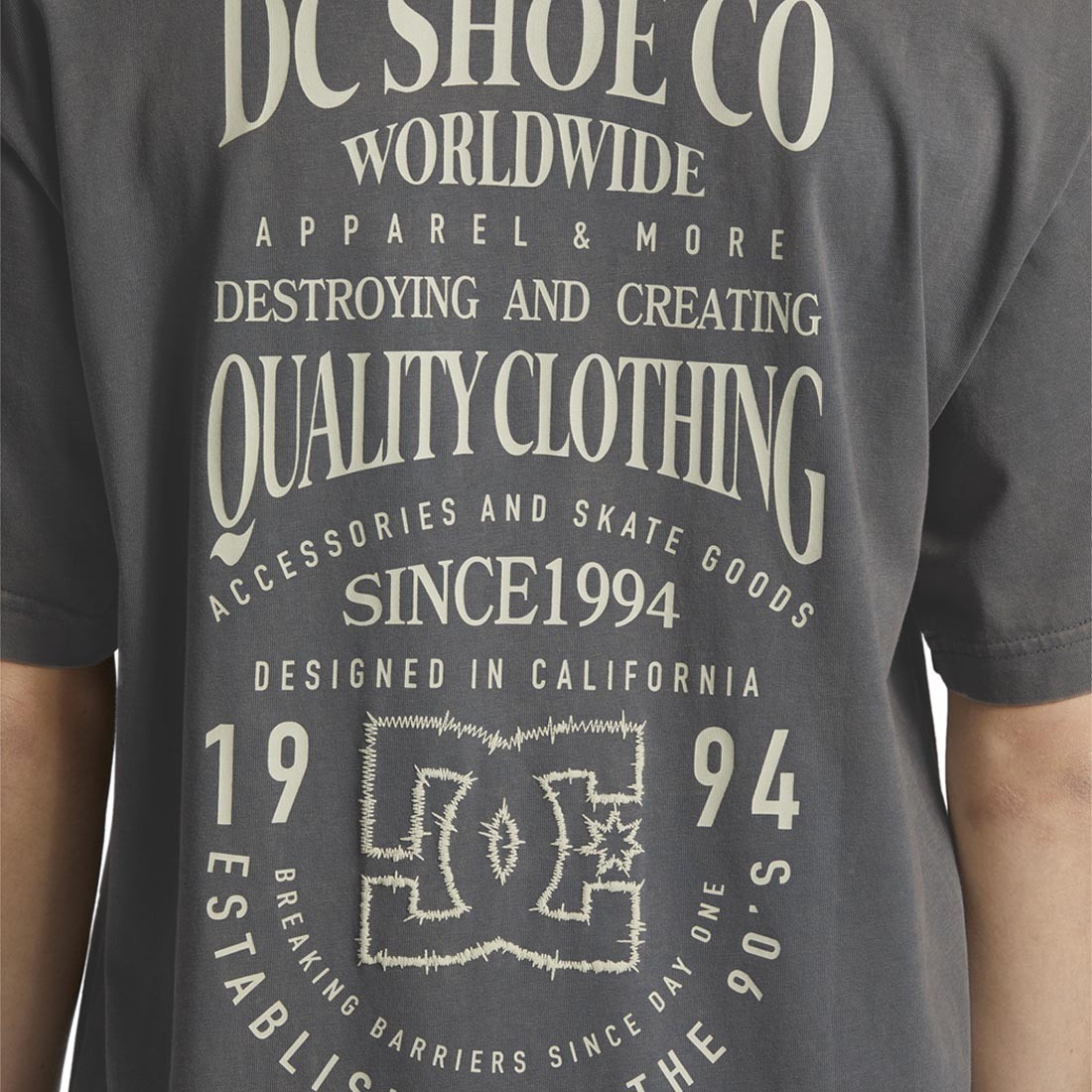 DC High Rise S/S T-Shirt - Stormy Weather Acid Wash gallery