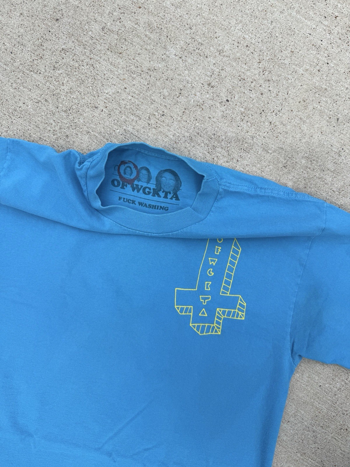 ODD FUTURE GOLF WANG INVERTED CROSS TEE SIZE M OG TAG LIGHT BLUE gallery