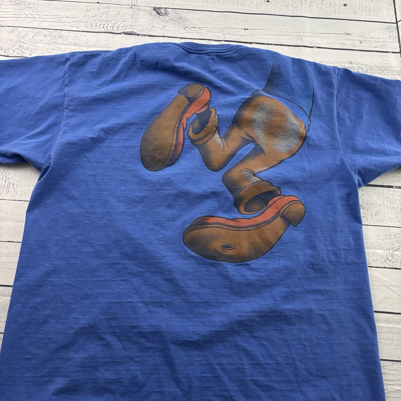 Vintage Disney Designs Goofy Short Sleeve T Shirt Men's OSFA Blue gallery