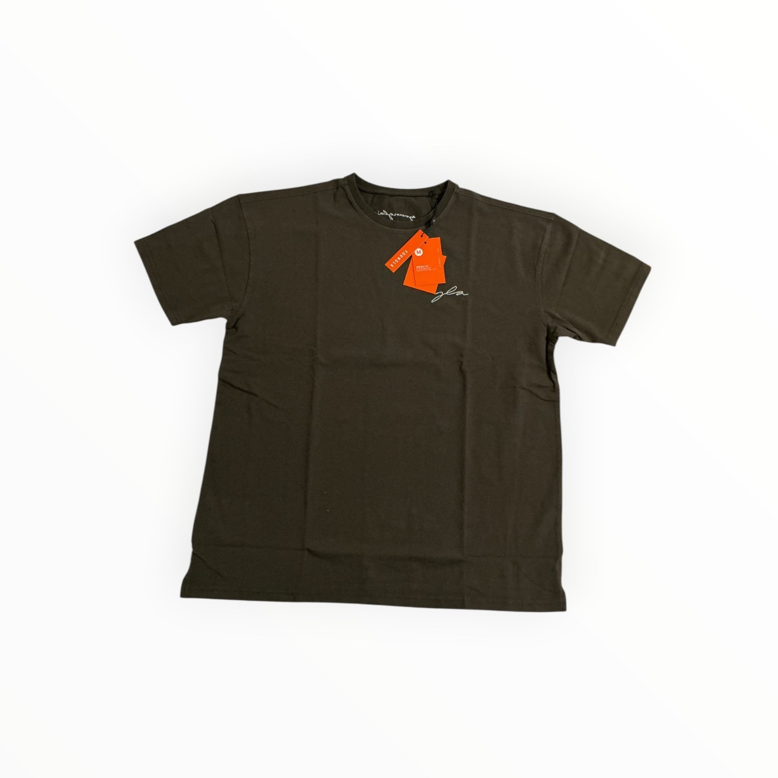 YoungLA 466 Tailored Tee Chocolate Medium Fitted Gym Streetwear Shirt