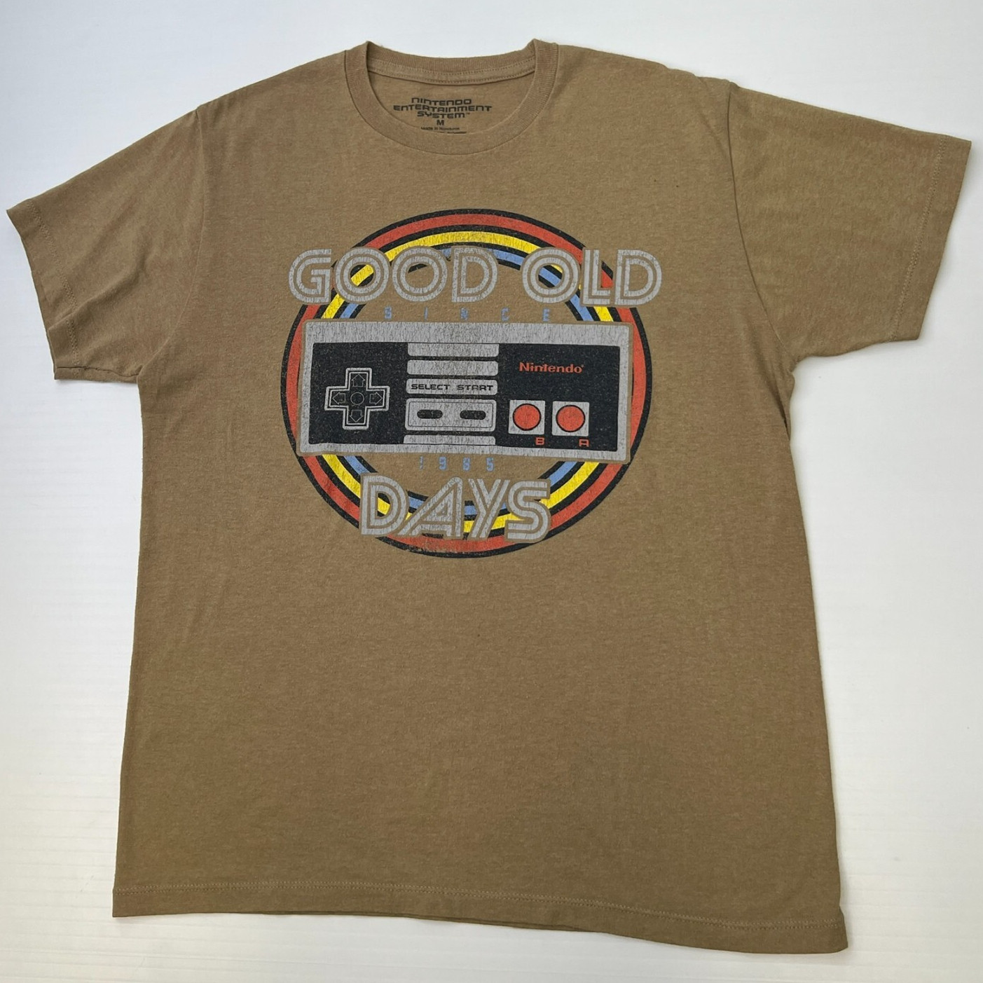 Nintendo Shirt Men Medium Controller Good Old Days Retro Logo Work Party Core Go