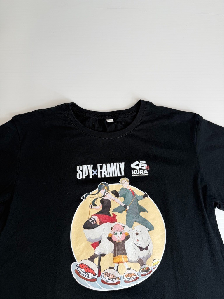 SpyxFamily Shirt Men Large Collab Kura Sushi Logo Collect Work Party Gym Core Ex gallery