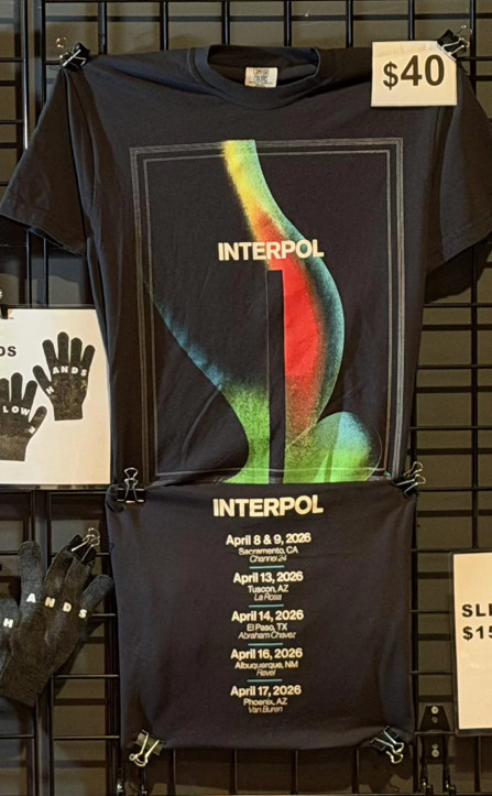 Interpol Turns On The Bright Lights Tour 2026 Two Sides T-Shirt All Size