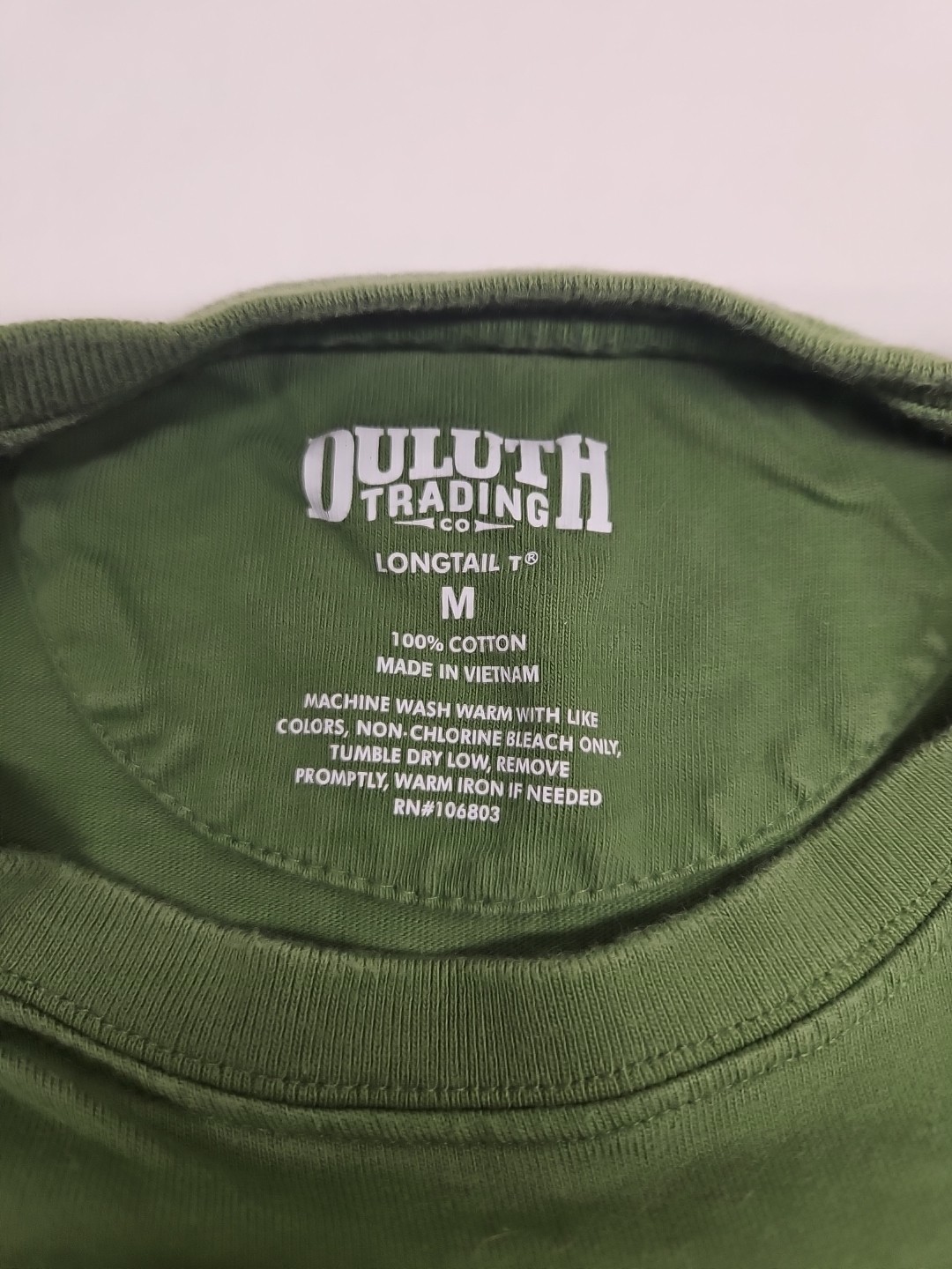 Duluth Trading Co Longtail T Shirt Men's Medium Heavy Weight Green gallery