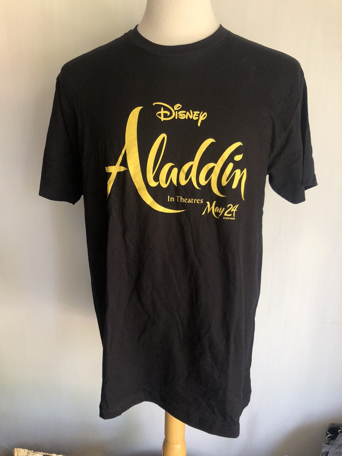 DISNEY'S ALADDIN (2019) Official Men's Movie Promo Will Smith T-Shirt Size Large gallery
