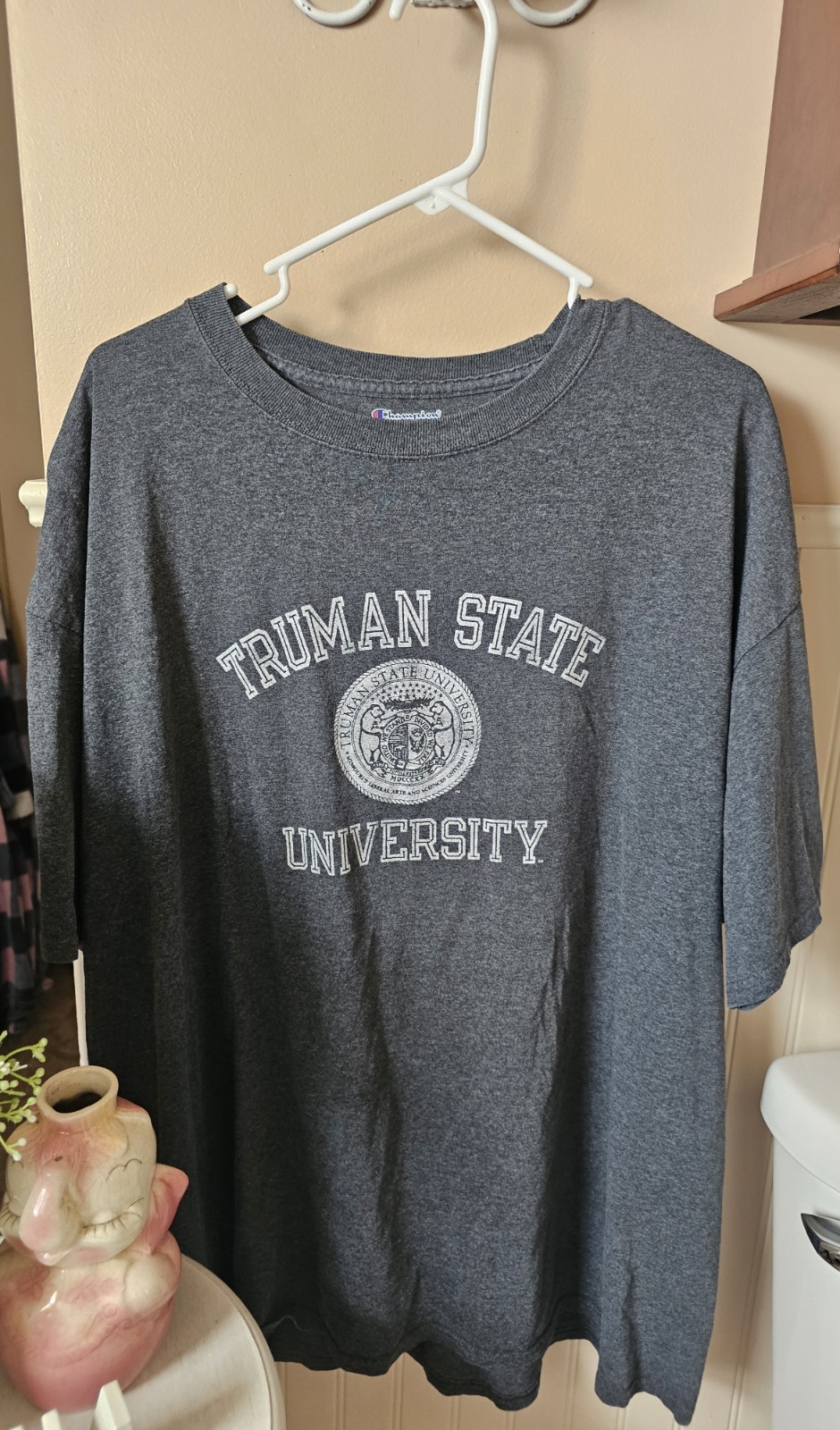 Truman State University T-Shirt Mens Heather Gray Graphic Short Sleeve 2XL