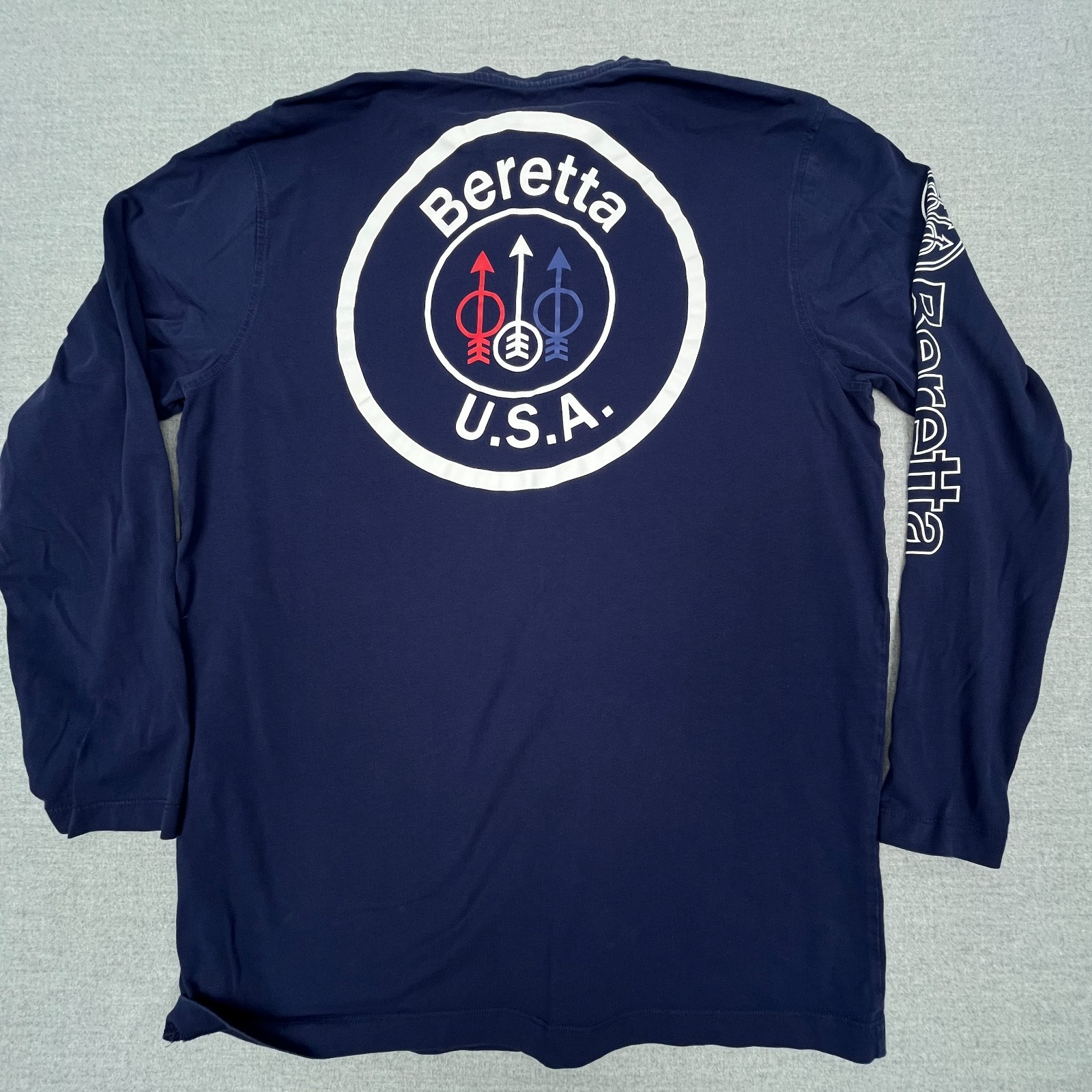 Beretta Long Sleeve USA T Shirt M Blue Logo Graphic Tactical Hunting Outdoor gallery