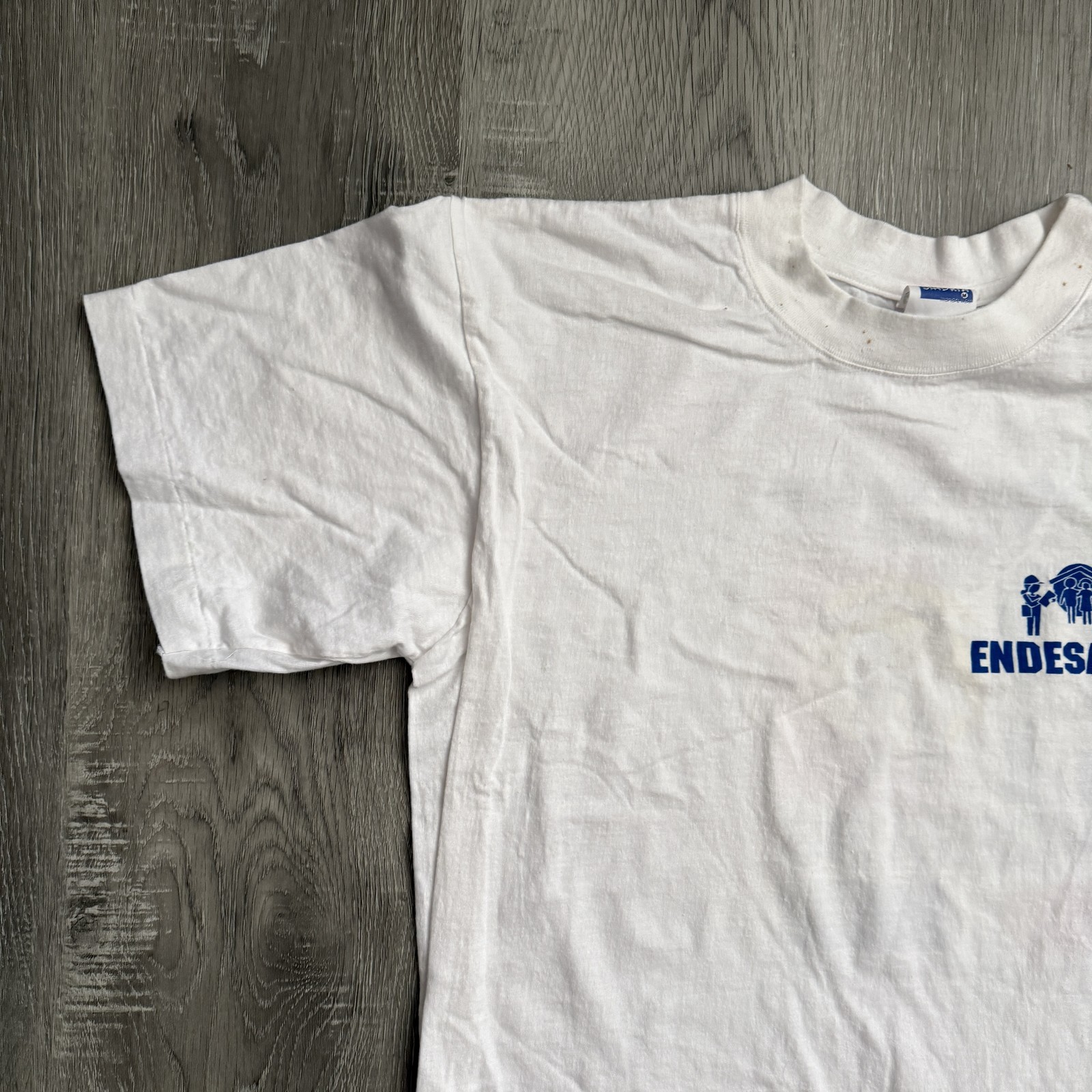 Vintage Sandria ENDESA 96 Shirt Mens Medium White Dominican Republic 90s Tee gallery