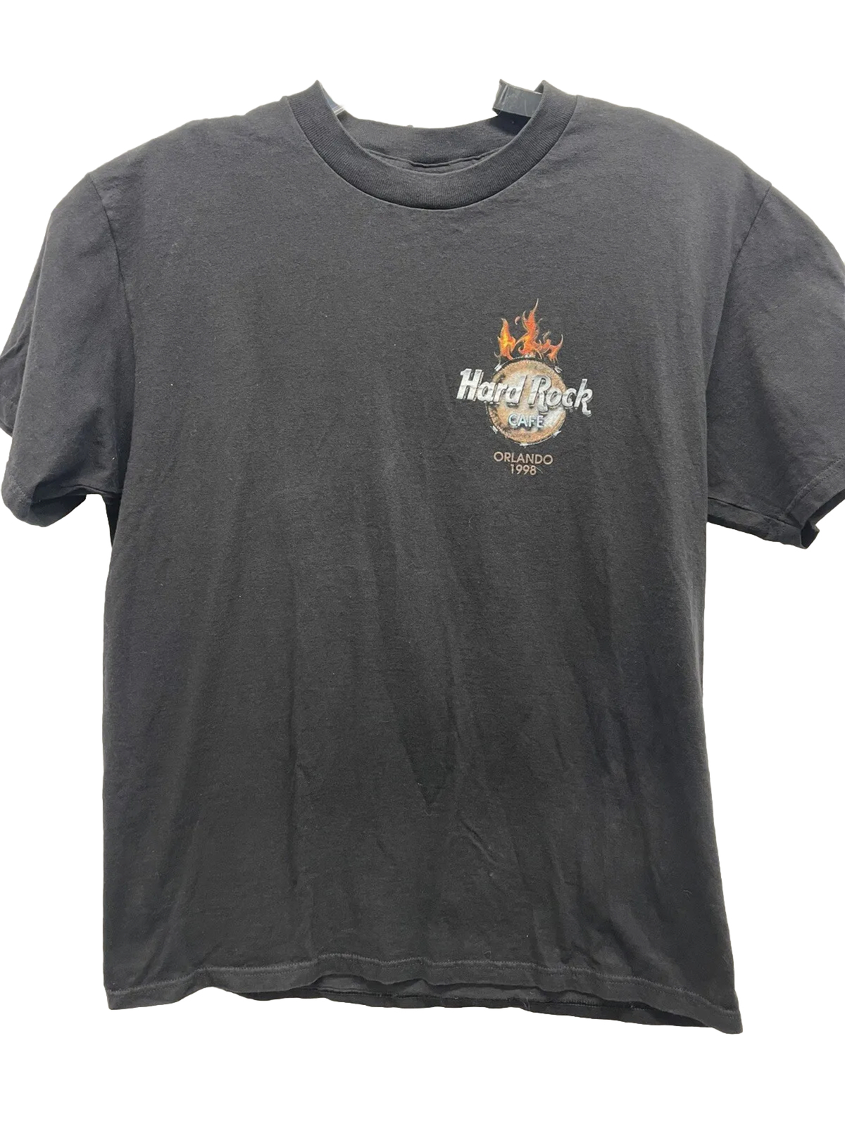 HARD ROCK CAFE ORLANDO 1990s Vintage T-SHIRT BLACK Sz Large (F9) EUC gallery